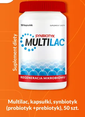 Synbiotyk (probiotyk + prebiotyk) Multilac promocja w DOZ.PL