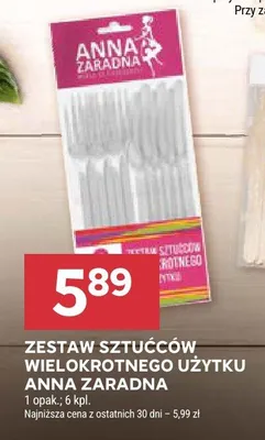Zestaw sztućców wielokrotnego użytku Anna Zaradna promocja w Stokrotka