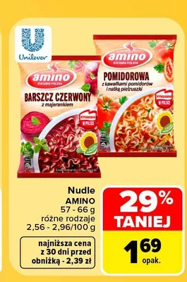Zupa błyskawiczna nudle Pomidorowa Amino promocja w Carrefour