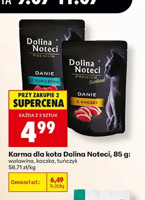 Karma dla kota Dolina Noteci Premium promocja w Biedronka