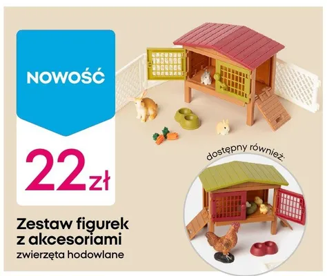 Zestaw figurek z akcesoriami zwierzęta hodowlane promocja w Pepco