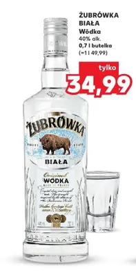 Wódka Żubrówka Biała promocja w Kaufland