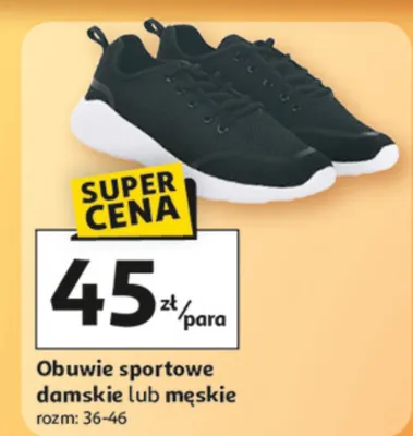 Obuwie sportowe damskie lub męskie promocja w Auchan