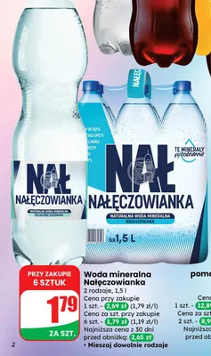 Woda mineralna niegazowana promocja w Dino