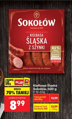 Kiełbasa śląska z szynki promocja w Biedronka