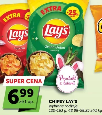 Chipsy Lay's różne rodzaje promocja w Groszek