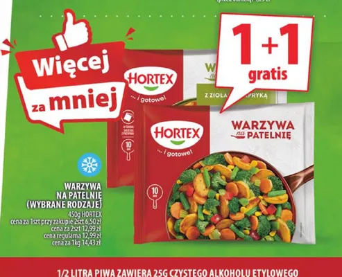 Warzywa na patelnię Hortex promocja w Arhelan