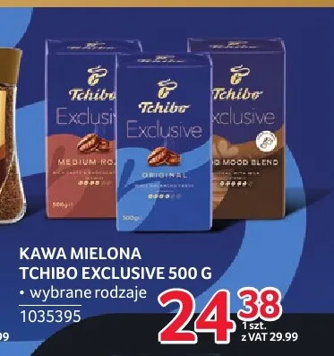 Kawa mielona Tchibo Exclusive Medium Roast 500 g promocja w Selgros