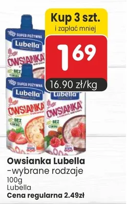 Owsianka Lubella -wybrane rodzaje promocja w Market Point