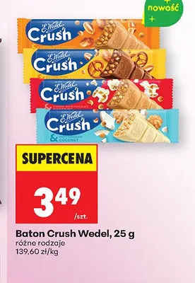 Baton E.Wedel Crush Milk Chocolate promocja w Biedronka