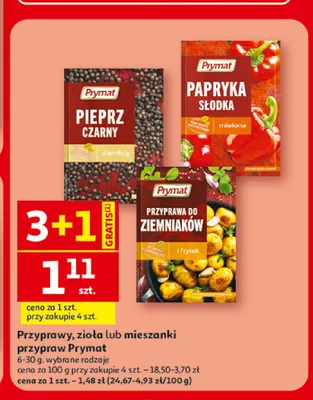 Pieprz czarny ziarnisty Prymat promocja w Auchan