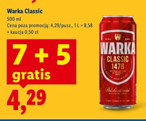 Piwo Classic promocja w Lidl