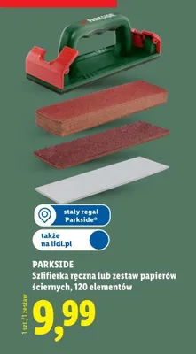 Zestaw papierów ściernych Parkside 120 elementów promocja w Lidl