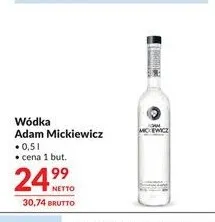 Wódka Adam Mickiewicz promocja w Makro
