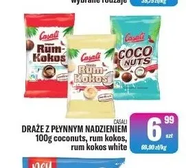 Draże z płynnym nadzieniem coconuts Casali promocja w Tomi Markt