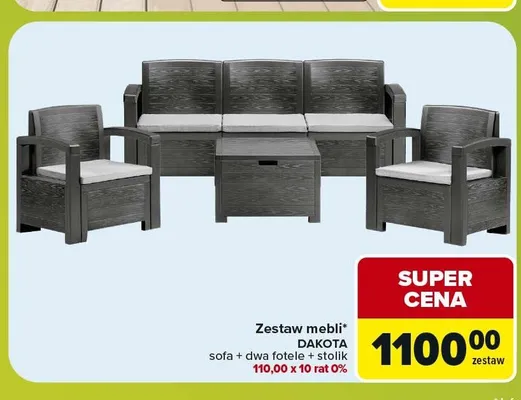 Zestaw mebli Dakota promocja w Carrefour