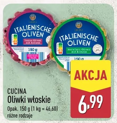 Oliwki włoskie CUCINA promocja w Aldi