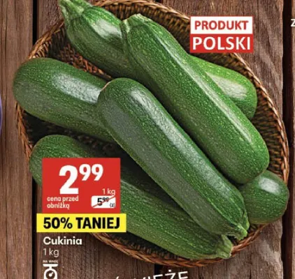 Cukinia polska promocja w Delikatesy Centrum