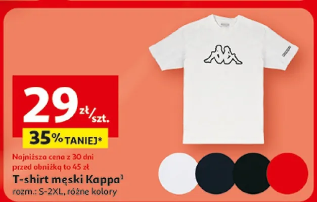 T-shirt męski Kappa promocja w Auchan
