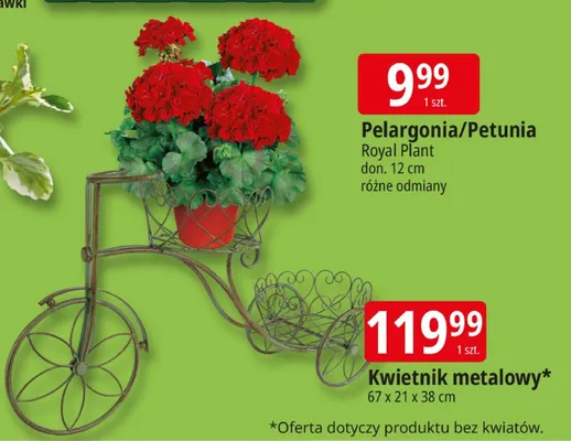 Kwietnik metalowy promocja w Leclerc