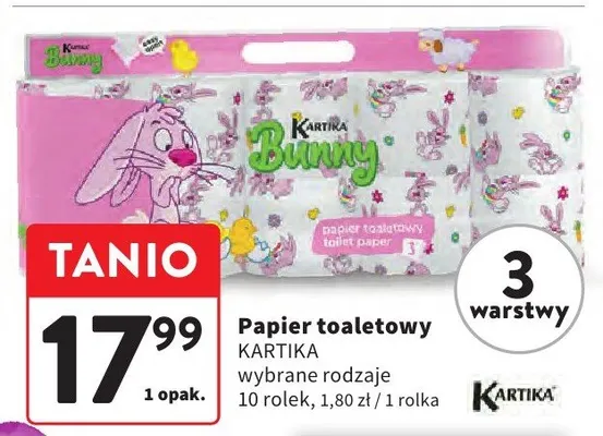 Papier toaletowy wybrane rodzaje, 3 warstwy promocja w Intermarche