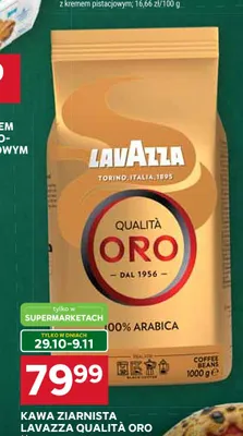 Kawa ziarnista Lavazza Qualità Oro promocja w Stokrotka