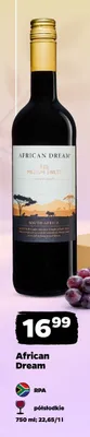 Wino czerwone African Dream Red Medium Sweet promocja w Netto