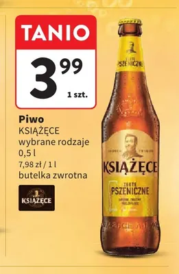 Piwo Książęce Złote Pszeniczne promocja w Intermarche