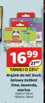 Krążek do WC Duck żelowy lime promocja w Delfin