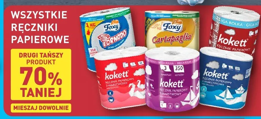 Ręczniki papierowe kokett promocja w Aldi