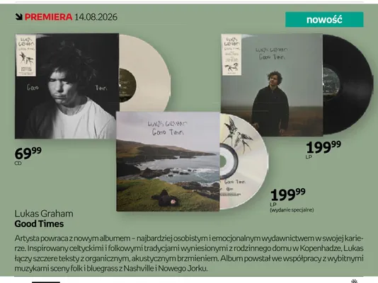 Płyta CD Lukas Graham Good Times promocja w Empik