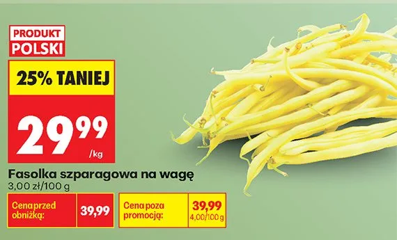Fasolka szparagowa promocja w Biedronka