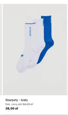 Skarpety New Balance białe promocja w Lounge by Zalando
