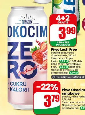 Piwo Okocim smakowe promocja w Dino