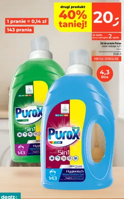 Żel do prania Purox Color promocja w Dealz