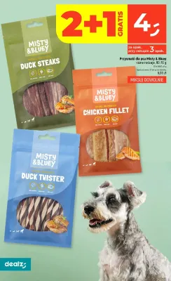 Przysmaki dla psa Misty & Bluey Duck Twister promocja w Dealz