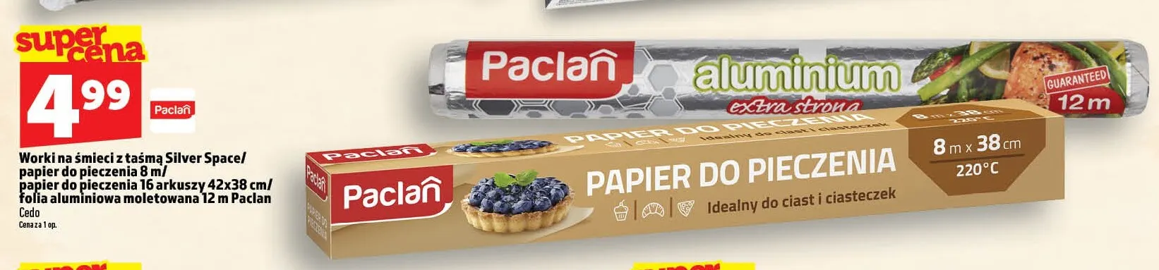 Worki na śmieci z taśmą Silver Space Paclan promocja w TOPAZ