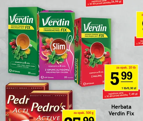 Herbata Verdin Fix promocja w Gram Market