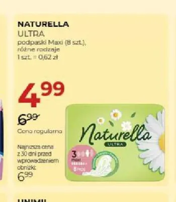 Podpaski Naturella Ultra Maxi promocja w Drogerie Jawa