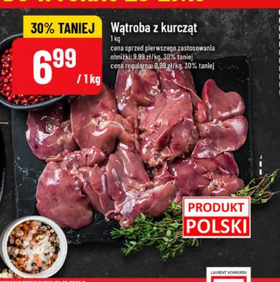 Wątroba z kurcząt promocja w POLOmarket