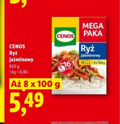 Ryż jaśminowy CENOS 8-pak 100g promocja w Lidl