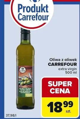 Oliwa z oliwek extra virgin promocja w Carrefour Express