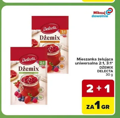 Mieszanka żelująca uniwersalna Delecta Dżemix 3:1 promocja w Carrefour Express