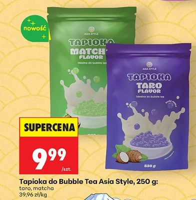 Tapioka do Bubble Tea Asia Style taro promocja w Biedronka