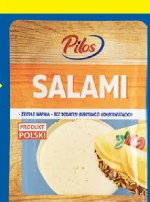 Ser żółty w plastrach Salami promocja w Lidl