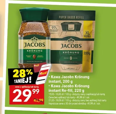 Kawa Jacobs Krönung instant Re-fill promocja w Twój Market