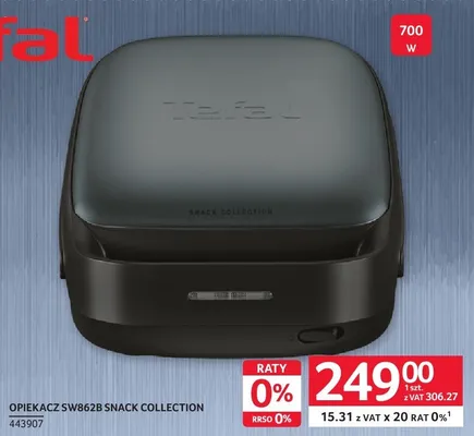 Opiekacz Tefal SW862B Snack Collection promocja w Selgros