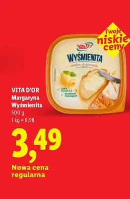 Margaryna Wyśmienita Vita D'Or promocja w Lidl