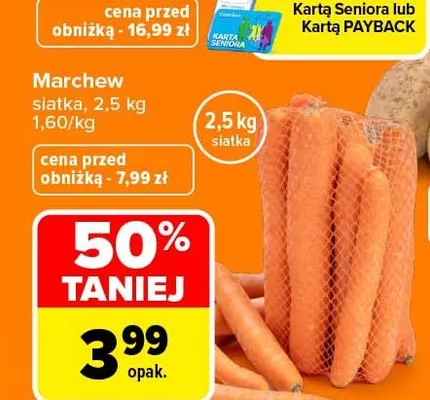Marchew siatka promocja w Carrefour