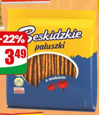 Paluszki z makiem Beskidzkie promocja w Dino